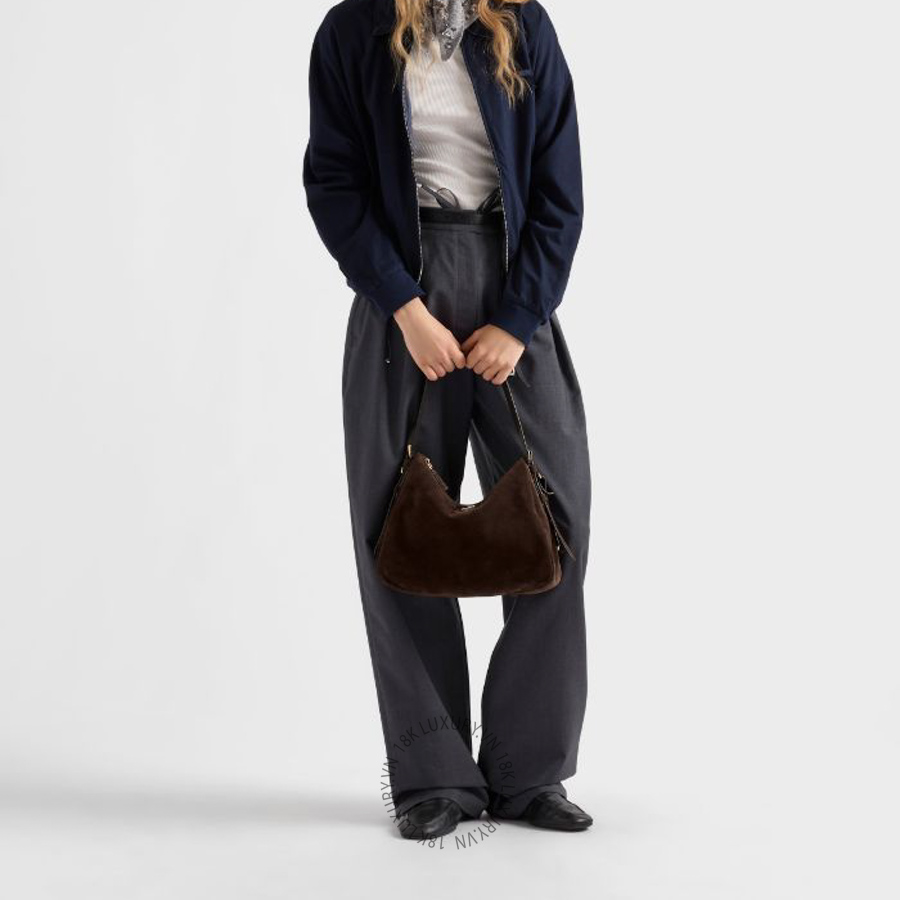Túi kẹp nách Prada Aimée medium suede shoulder bag 1BC301_2C4S_F0003_V_LVO NTPR016