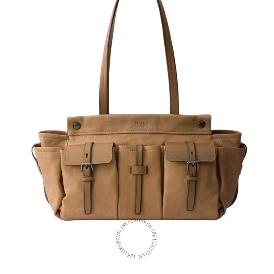 Túi kẹp nách Prada Route large leather tote bag 1BG644_2G6F_F0036_V_OOO NTPR068