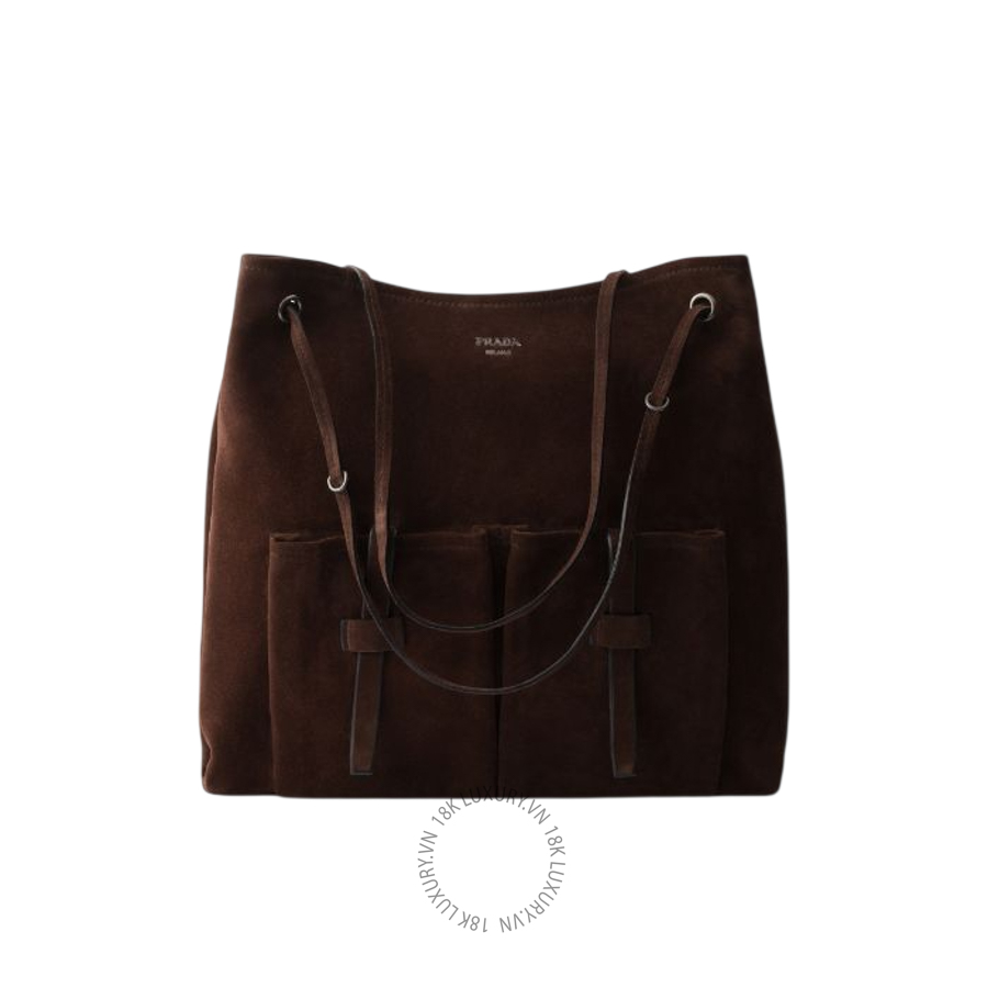 Túi kẹp nách Prada Route large suede bag 1BC289_2C4S_F0003_V_OOO NTPR078