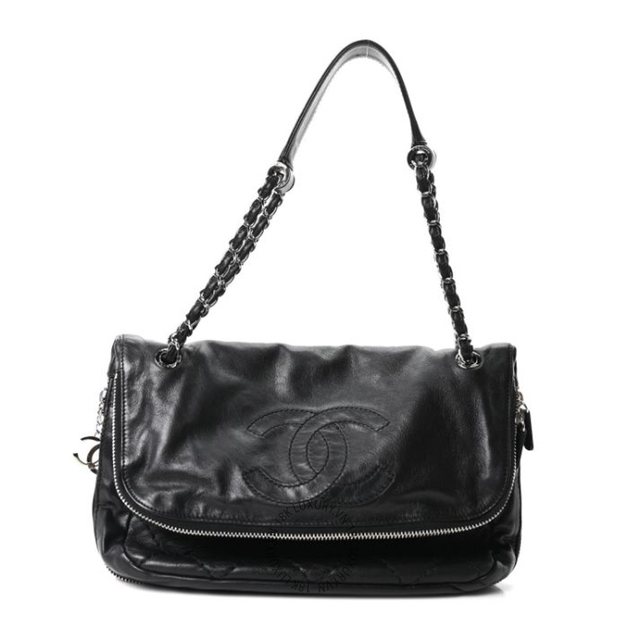Túi Xách Chanel Calfskin Expandable Flap Black CDBC480