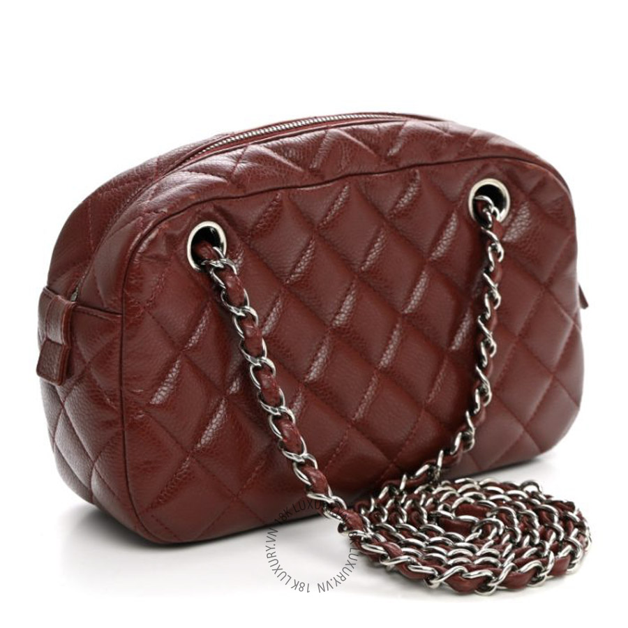 Túi Xách Chanel Caviar Quilted Camera Case Burgundy CDBC980