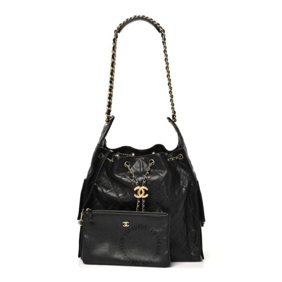 Túi Xách Chanel Caviar Quilted Medium Chanel 25 Handbag Black CDBC740