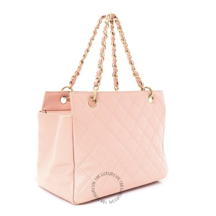Túi Xách Chanel Caviar Quilted Petit Timeless Shopping Tote PTT Pink CDBC168
