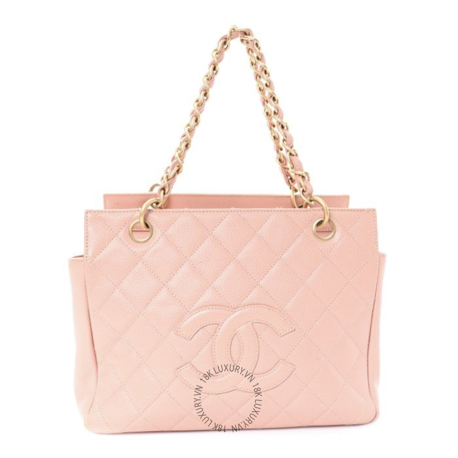 Túi Xách Chanel Caviar Quilted Petit Timeless Shopping Tote PTT Pink CDBC168