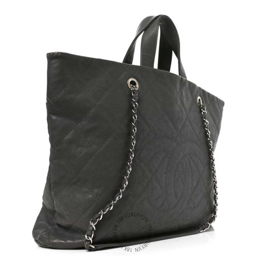 Túi Xách Chanel Caviar Quilted Shopping Tote Grey CDBC272