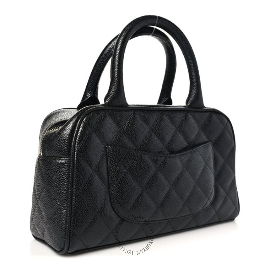 Túi Xách Chanel Caviar Quilted Small Bowler Black CDBC445