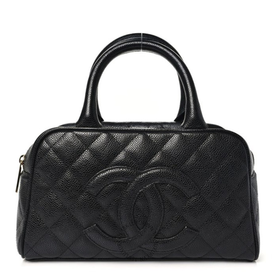 Túi Xách Chanel Caviar Quilted Small Bowler Black CDBC445