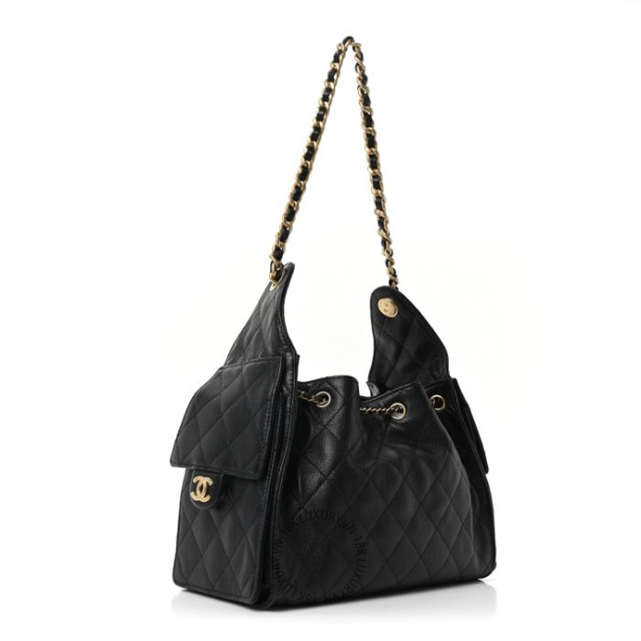 Túi Xách Chanel Caviar Quilted Small Chanel 25 Handbag Black CDBC026