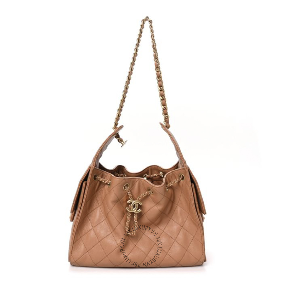 Túi Xách Chanel Caviar Quilted Small Chanel 25 Handbag Brown CDBC146
