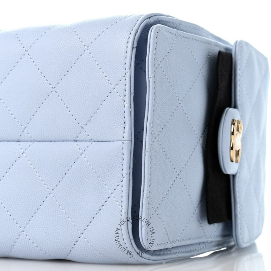 Túi Xách Chanel Caviar Quilted Small Chanel 25 Handbag Light Blue CDBC426 17 Túi Xách Chanel Caviar Quilted Small Chanel 25 Handbag Light Blue CDBC426