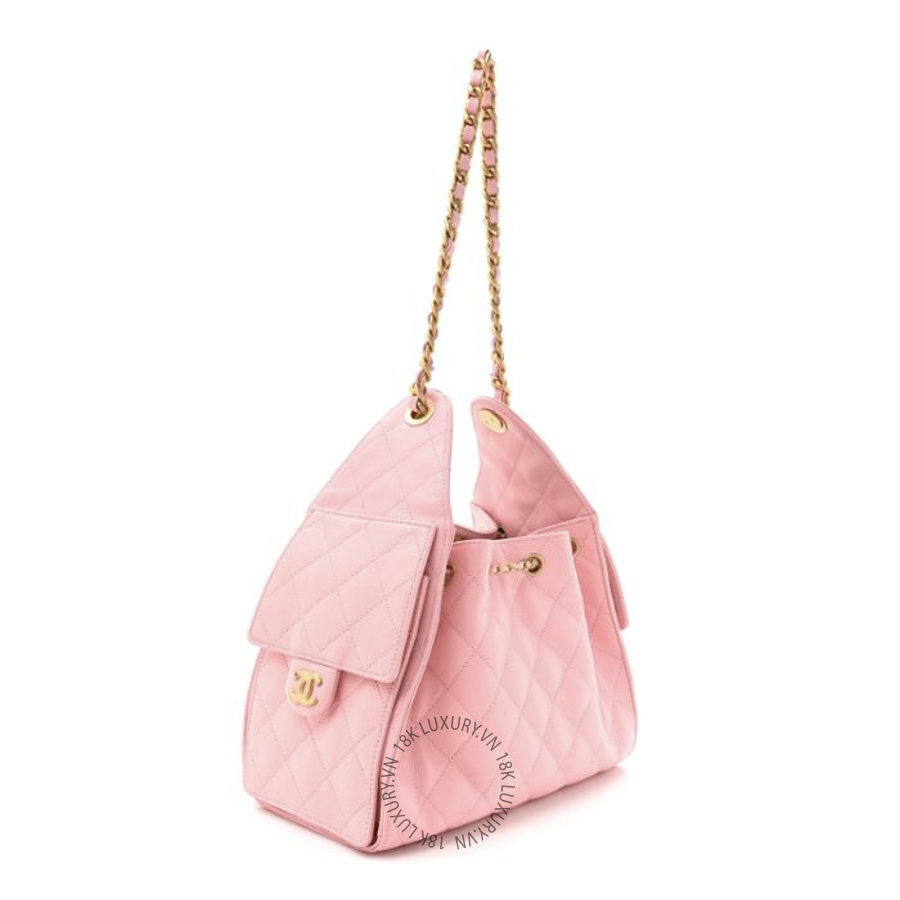 Túi Xách Chanel Caviar Quilted Small Chanel 25 Handbag Light Pink CDBC683