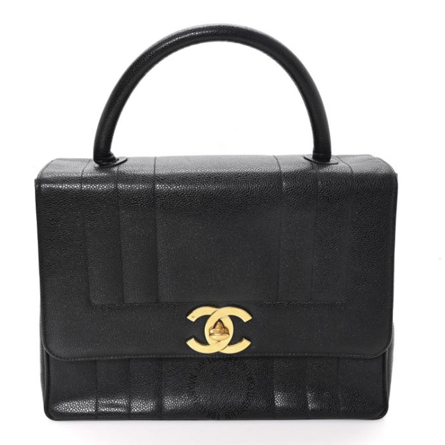 Túi Xách Chanel Caviar Vertical Quilted Kelly Flap Bag Black CDBC065
