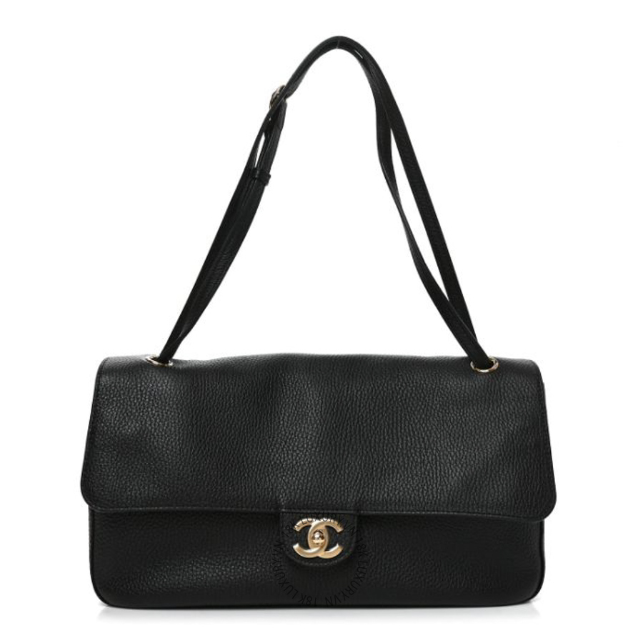 Túi Xách Chanel Grained Calfskin Small Souplissimo Maxi Flap Black CDBC395