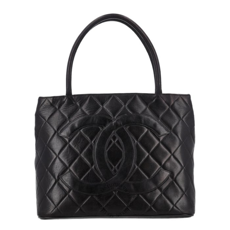Túi Xách Chanel Lambskin Quilted Medallion Tote Black CDBC017