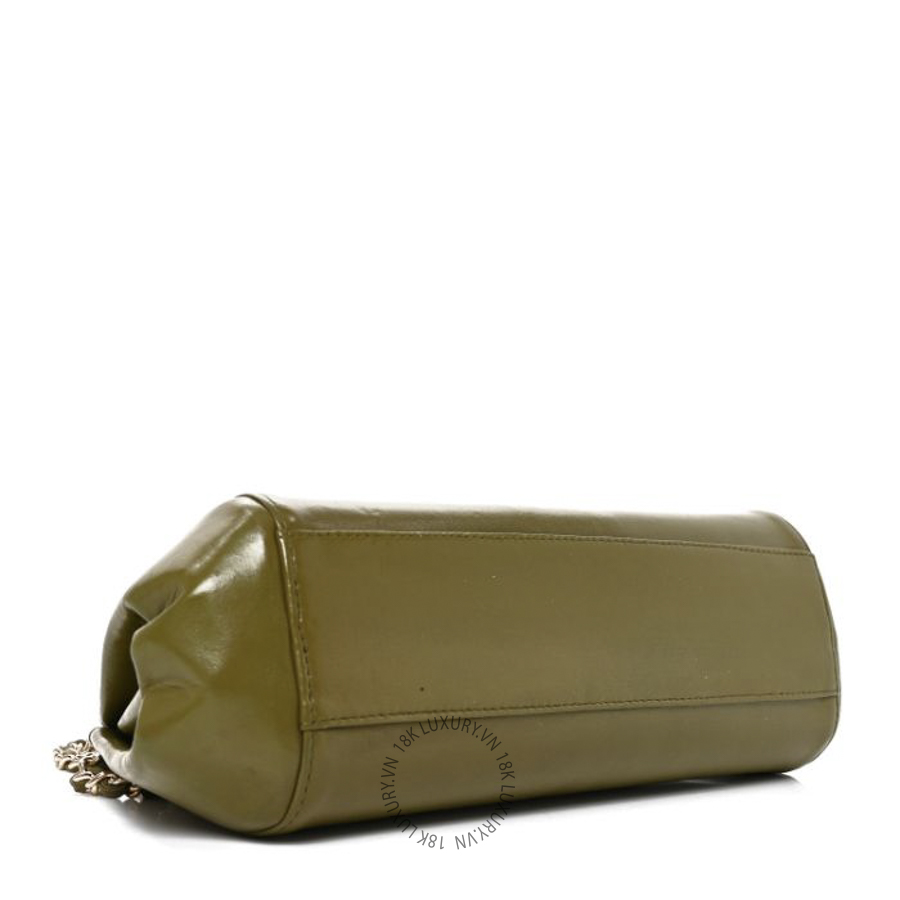 Túi Xách Chanel Lambskin Vertical Quilt Small Accordion Flap Green CDBC617 16 Túi Xách Chanel Lambskin Vertical Quilt Small Accordion Flap Green CDBC617