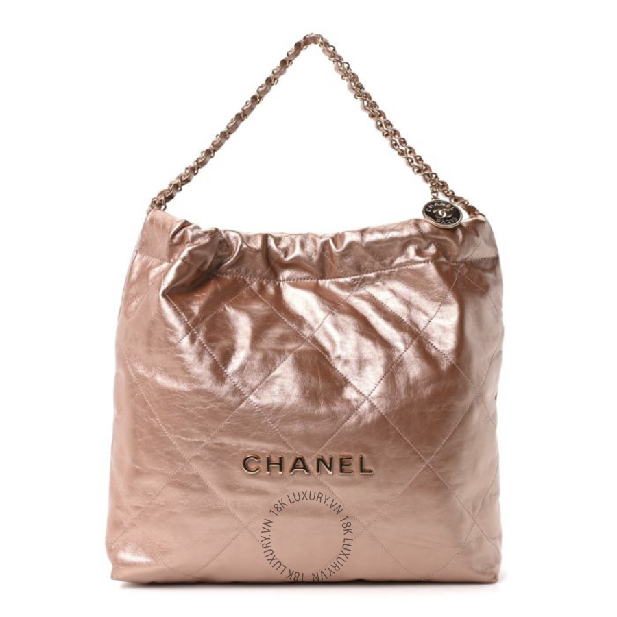 Túi Xách Chanel Metallic Calfskin Quilted Chanel 22 Copper CDBC166
