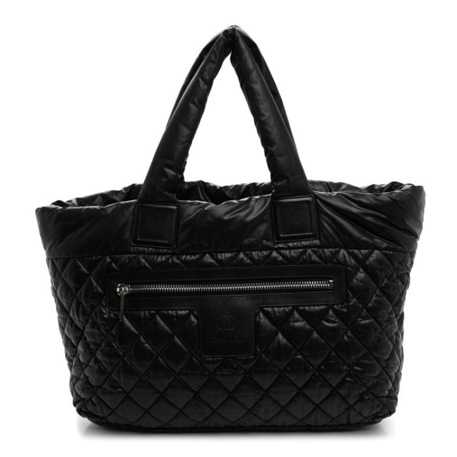 Túi Xách Chanel Nylon Quilted Large Coco Cocoon Tote Black CDBC427