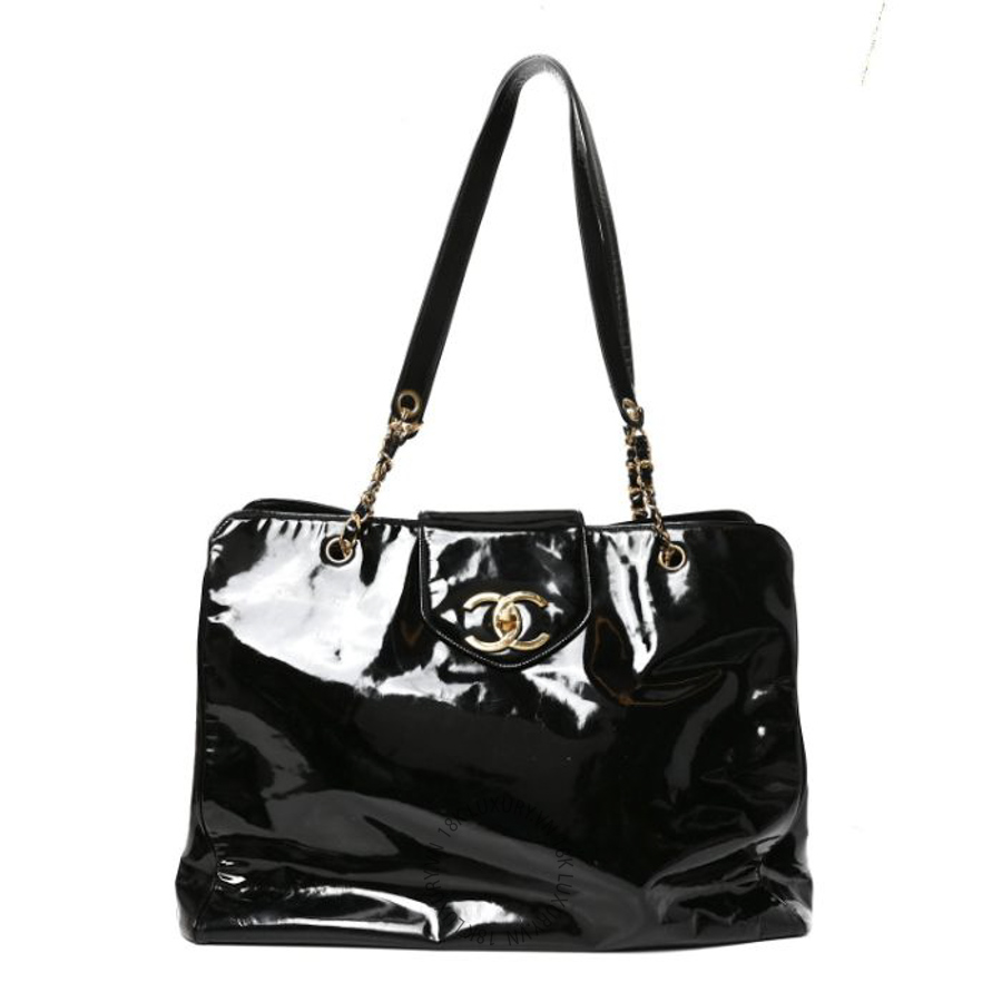 Túi Xách Chanel Patent Calfskin XL Weekender Bag Black CDBC233
