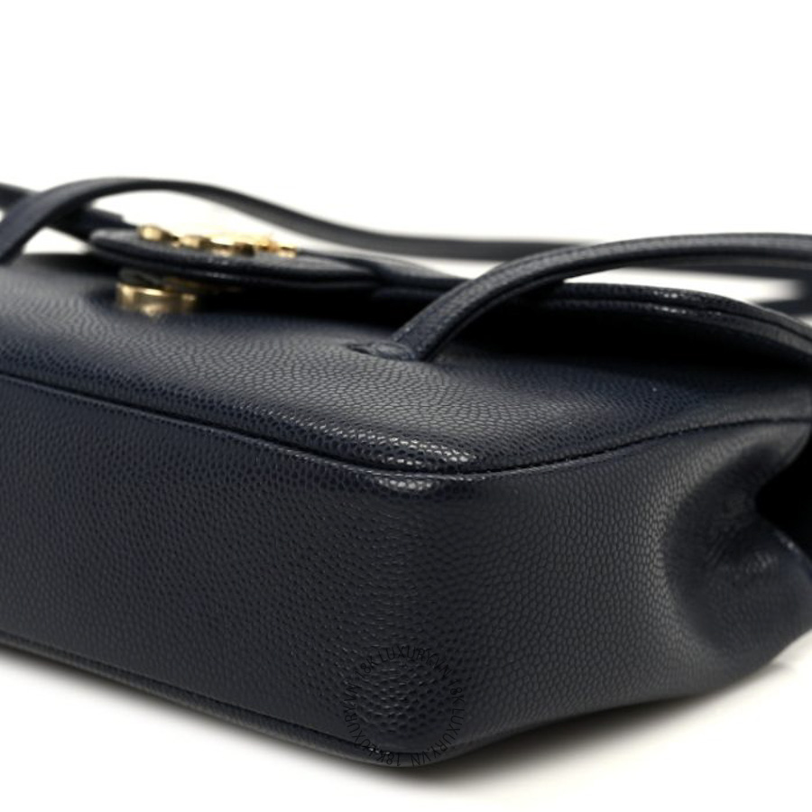 Túi Xách Chanel Shiny Caviar Mini Preppy Coco Shoulder Bag Dark Blue CDBC251 22 Túi Xách Chanel Shiny Caviar Mini Preppy Coco Shoulder Bag Dark Blue CDBC251