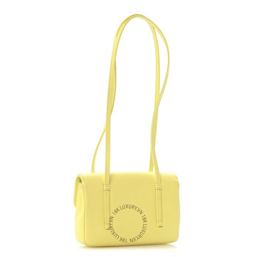 Túi Xách Chanel Shiny Caviar Mini Preppy Coco Shoulder Bag Light Yellow CDBC367