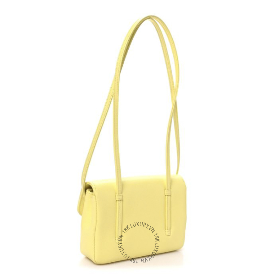 Túi Xách Chanel Shiny Caviar Mini Preppy Coco Shoulder Bag Light Yellow CDBC460