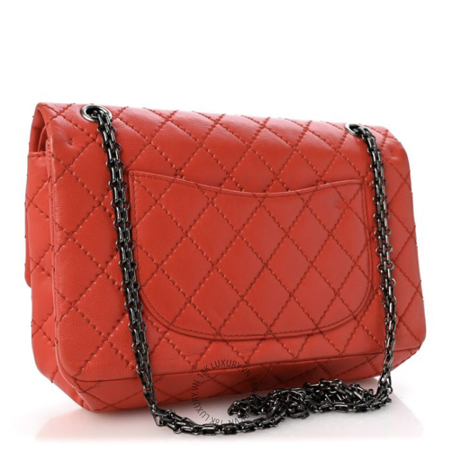 Túi Xách Đeo Chéo Chanel Calfskin Stitched 2.55 Reissue 226 Flap Red CDBC492