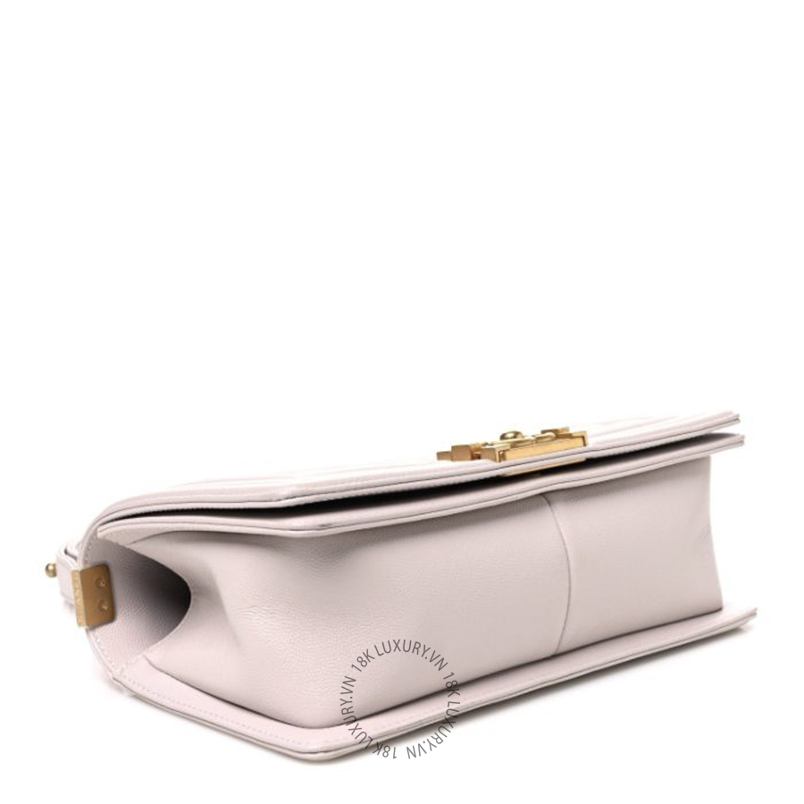 Túi Xách Đeo Chéo Chanel Caviar Chevron Quilted Medium Boy Flap Light Pink CDBC941 16 Túi Xách Đeo Chéo Chanel Caviar Chevron Quilted Medium Boy Flap Light Pink CDBC941