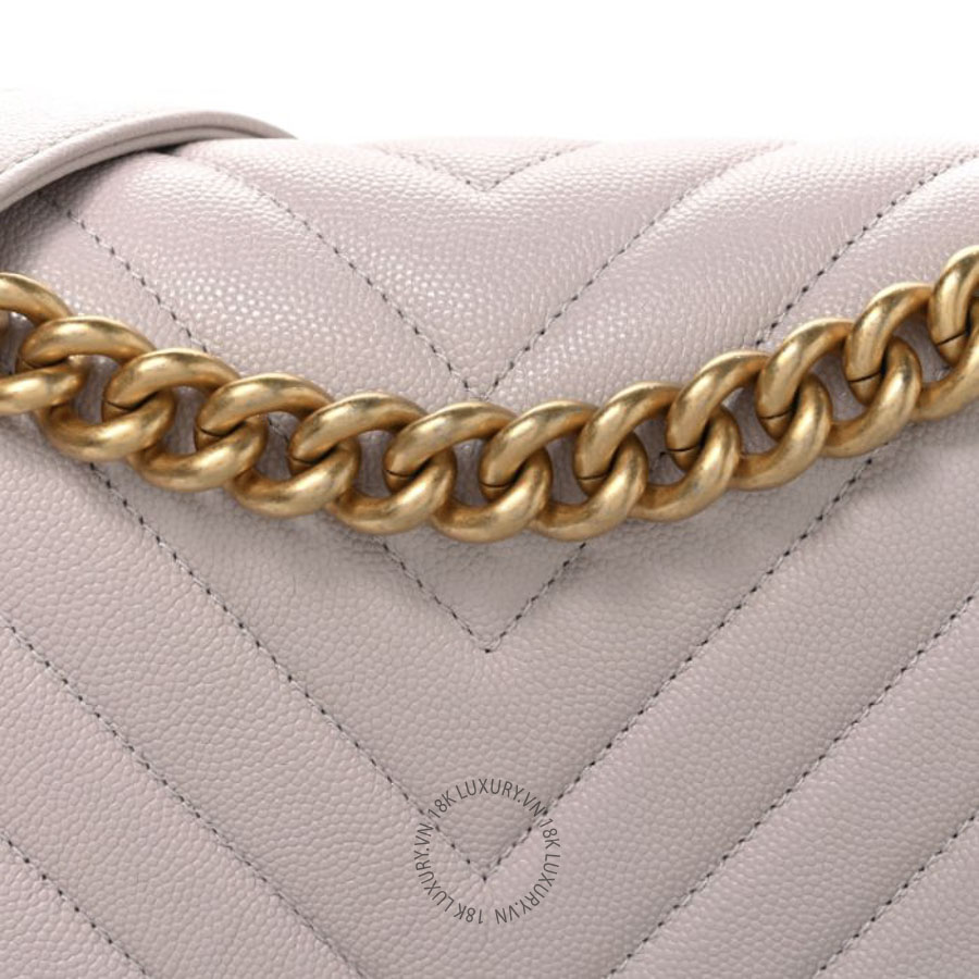 Túi Xách Đeo Chéo Chanel Caviar Chevron Quilted Medium Boy Flap Light Pink CDBC941 18 Túi Xách Đeo Chéo Chanel Caviar Chevron Quilted Medium Boy Flap Light Pink CDBC941