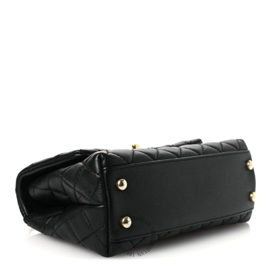 Túi Xách Đeo Chéo Chanel Caviar Lizard Embossed Quilted Mini Coco Handle Flap Black CDBC865 20 Túi Xách Đeo Chéo Chanel Caviar Lizard Embossed Quilted Mini Coco Handle Flap Black CDBC865