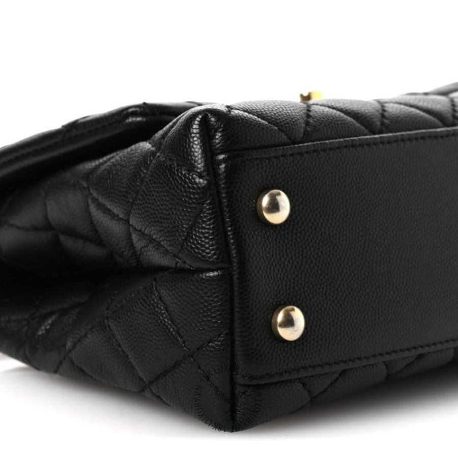 Túi Xách Đeo Chéo Chanel Caviar Lizard Embossed Quilted Mini Coco Handle Flap Black CDBC865 23 Túi Xách Đeo Chéo Chanel Caviar Lizard Embossed Quilted Mini Coco Handle Flap Black CDBC865
