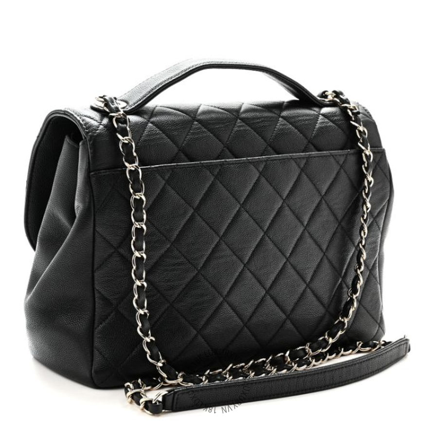 Túi Xách Đeo Chéo Chanel Caviar Quilted Large Business Affinity Flap Black Black CDBC613
