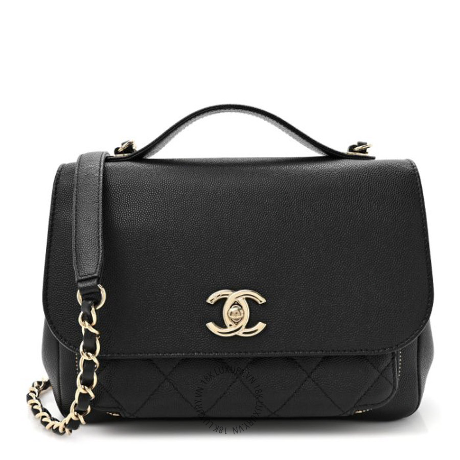 Túi Xách Đeo Chéo Chanel Caviar Quilted Medium Business Affinity Flap Black CDBC542