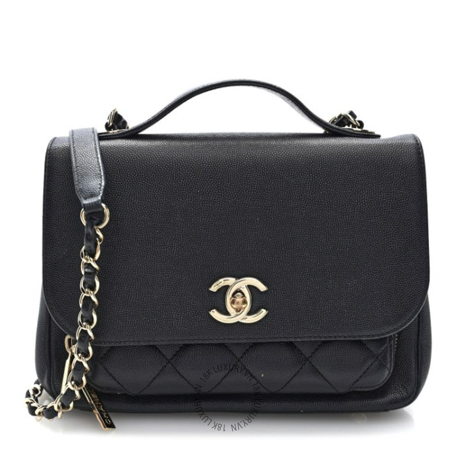 Túi Xách Đeo Chéo Chanel Caviar Quilted Medium Business Affinity Flap Black CDBC547