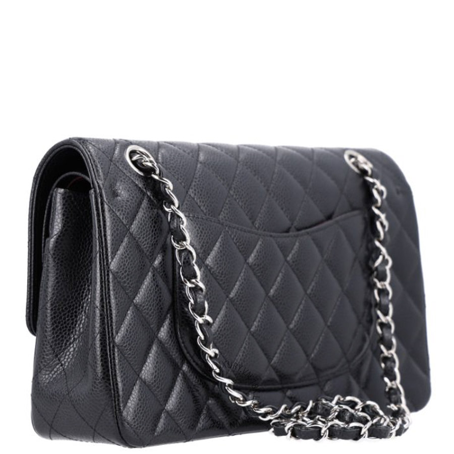Túi Xách Đeo Chéo Chanel Caviar Quilted Medium Double Flap Black CDBC828