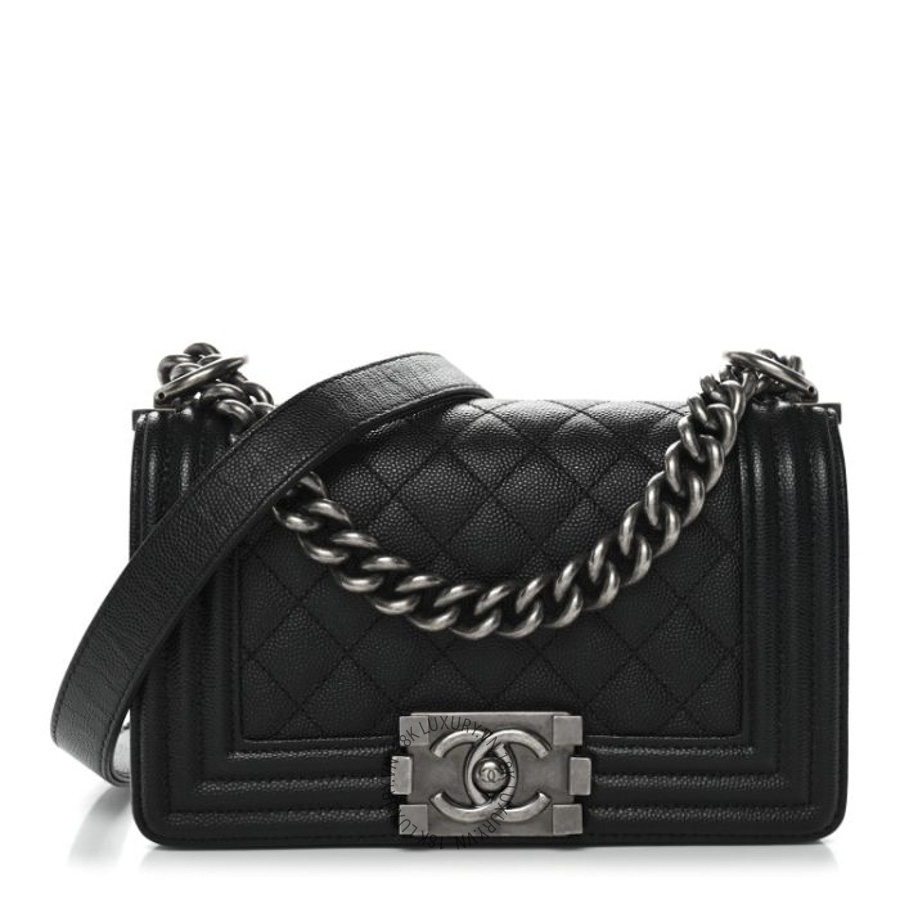Túi Xách Đeo Chéo Chanel Caviar Quilted Small Boy Flap Black CDBC979