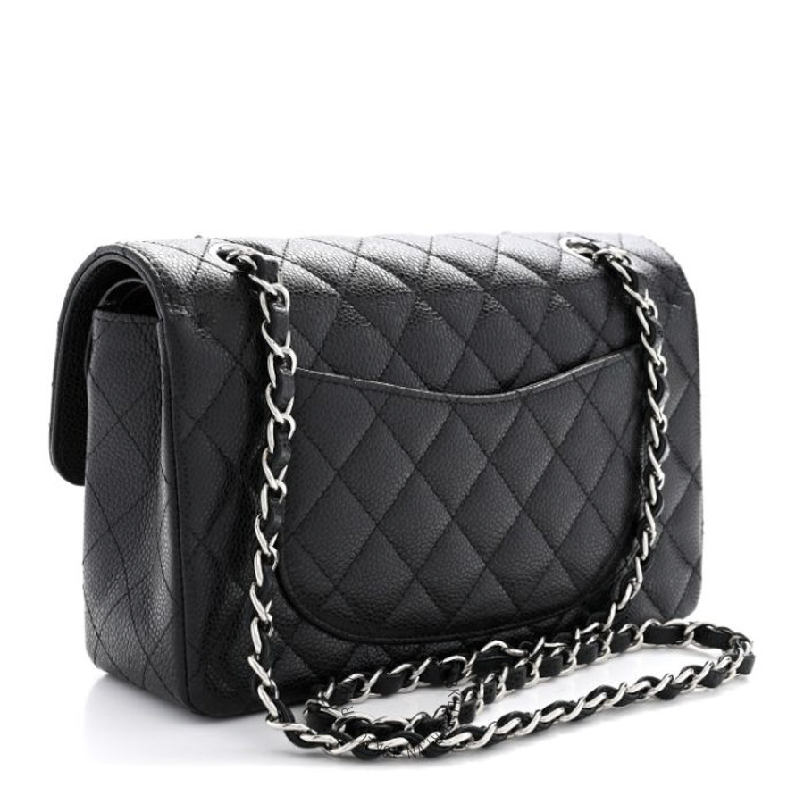 Túi Xách Đeo Chéo Chanel Caviar Quilted Small Double Flap Black CDBC125