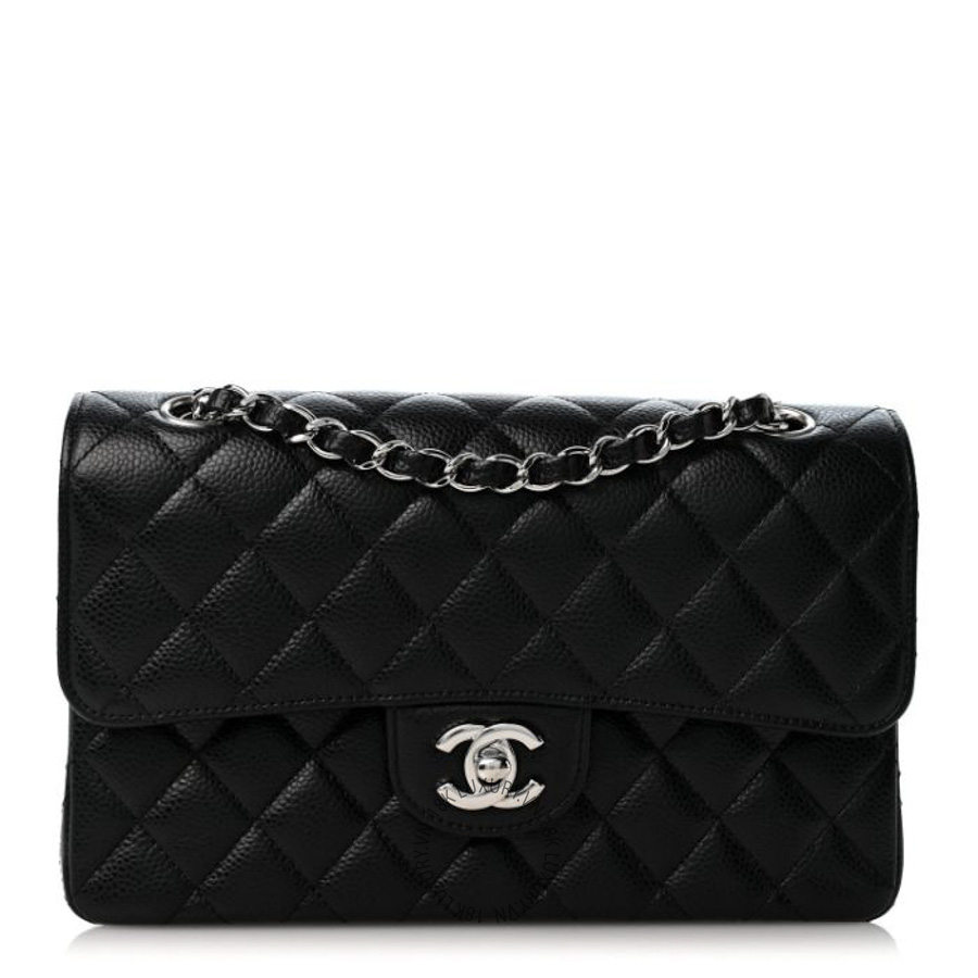 Túi Xách Đeo Chéo Chanel Caviar Quilted Small Double Flap Black CDBC247