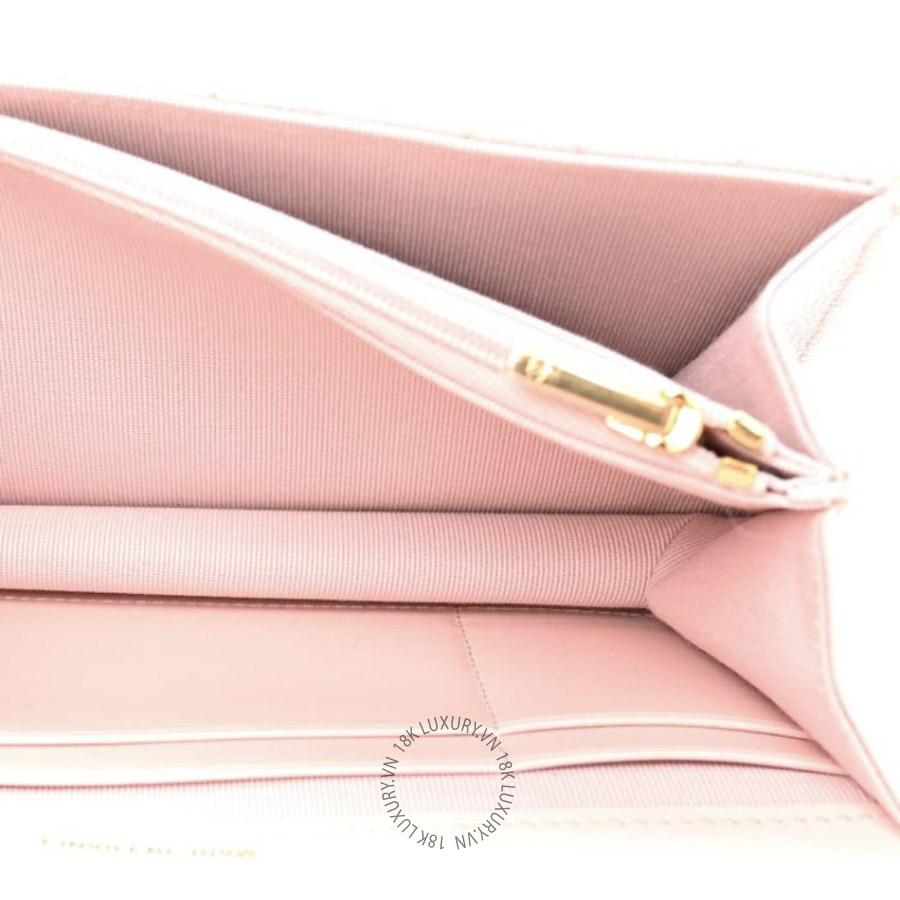 Túi Xách Đeo Chéo Chanel Shiny Caviar Quilted Flap Charm Wallet On Chain WOC Light Pink CDBC801 20 Túi Xách Đeo Chéo Chanel Shiny Caviar Quilted Flap Charm Wallet On Chain WOC Light Pink CDBC801