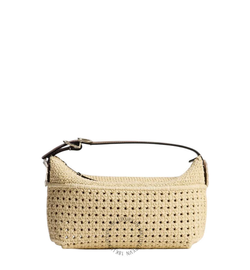 Túi Xách Đeo Chéo Dioriviera Nomad Pouch Natural Raffia-Effect Woven Technical Fabric S2424OIKT_M78E RMTM044