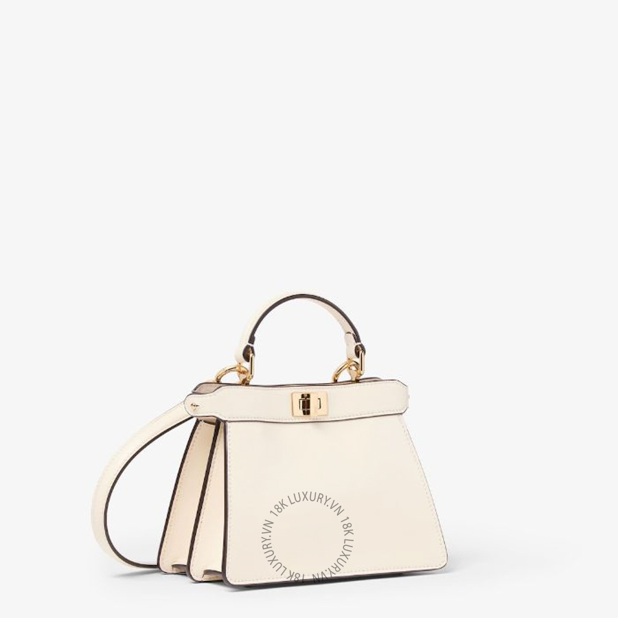 Túi Xách Đeo Chéo Fendi Peekaboo ISeeU Petite Parchment-colored leather bag 8BN335B083F1WYK FND136