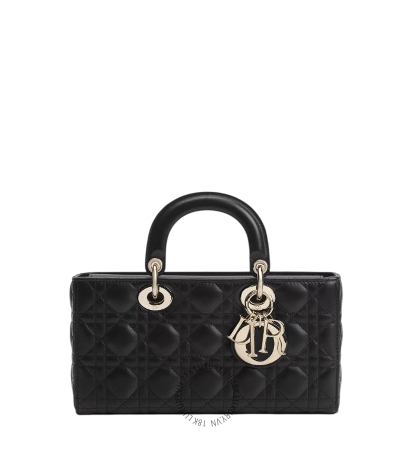 Túi Xách Đeo Chéo Medium Lady D-Joy Bag Black Cannage Lambskin M0540ONGE_M900 AMXM290