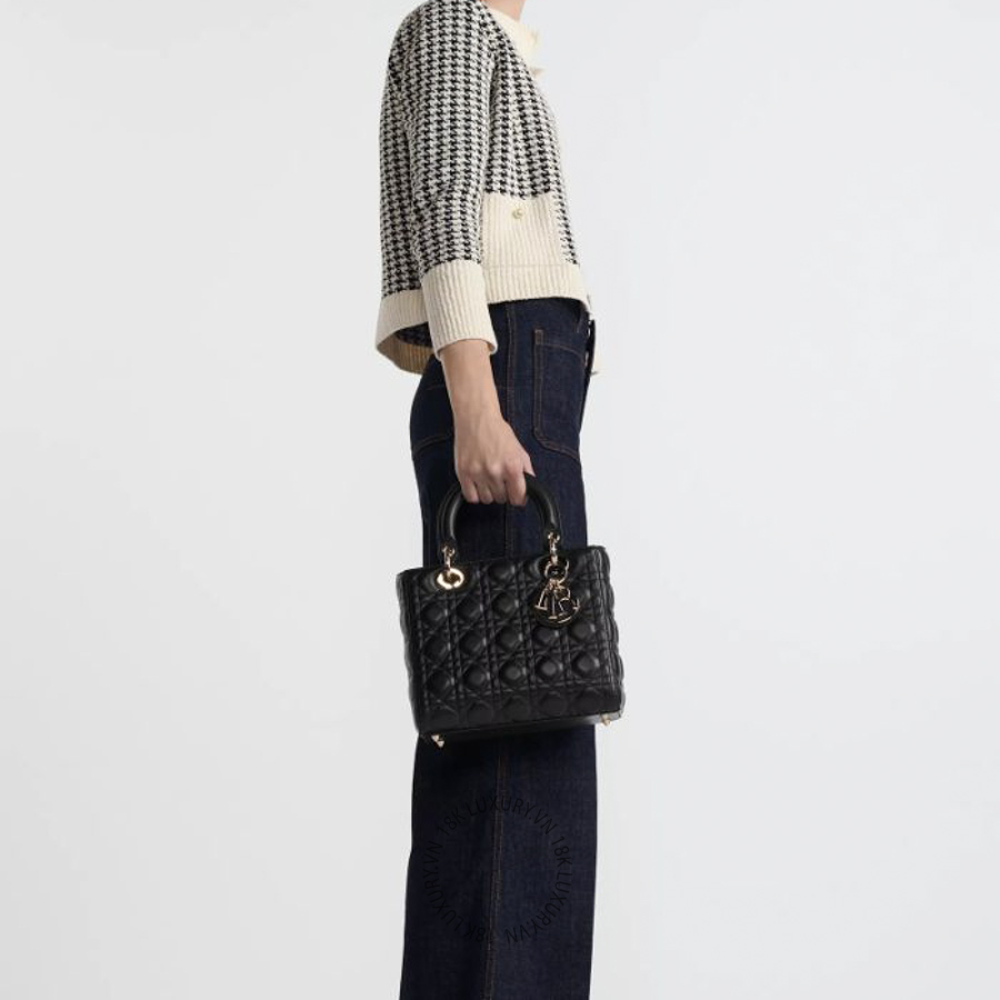 Túi Xách Đeo Chéo Medium Lady Dior Bag M0565ONGE_M900 TTTP030