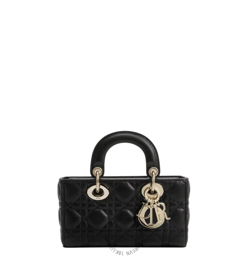 Túi Xách Đeo Chéo Mini Lady D-Joy Bag Black Cannage Lambskin M0636ONGE_M900 AMXM294