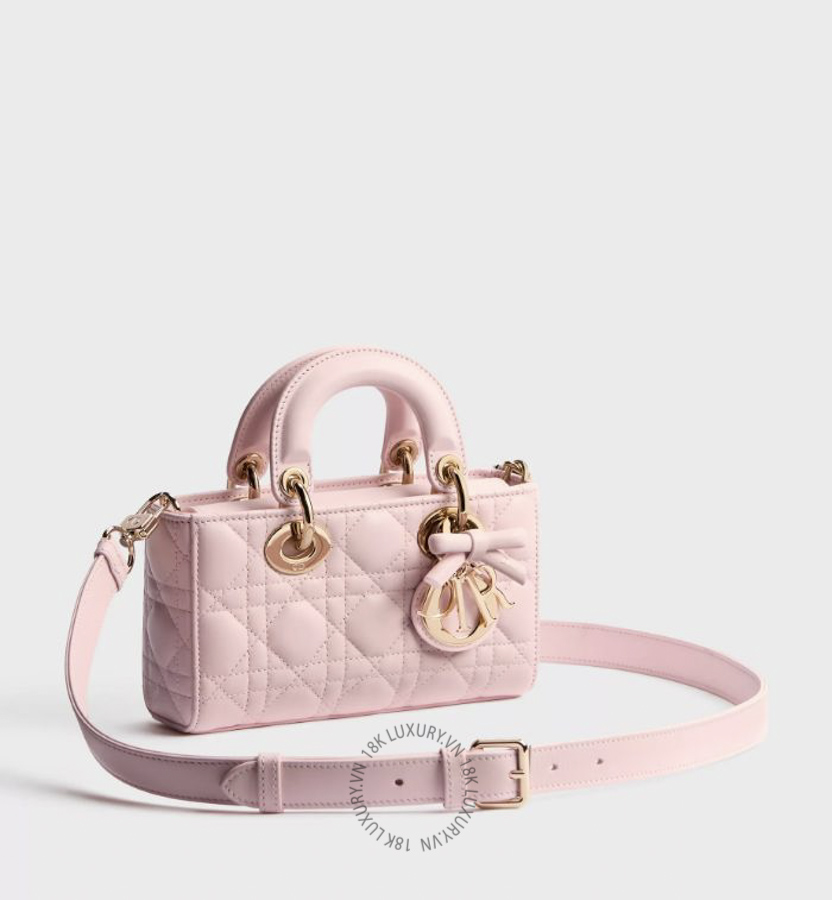 Túi Xách Đeo Chéo Mini Lady D-Joy Bag Soupir Pink M0636OUQA_M19N AMXM052