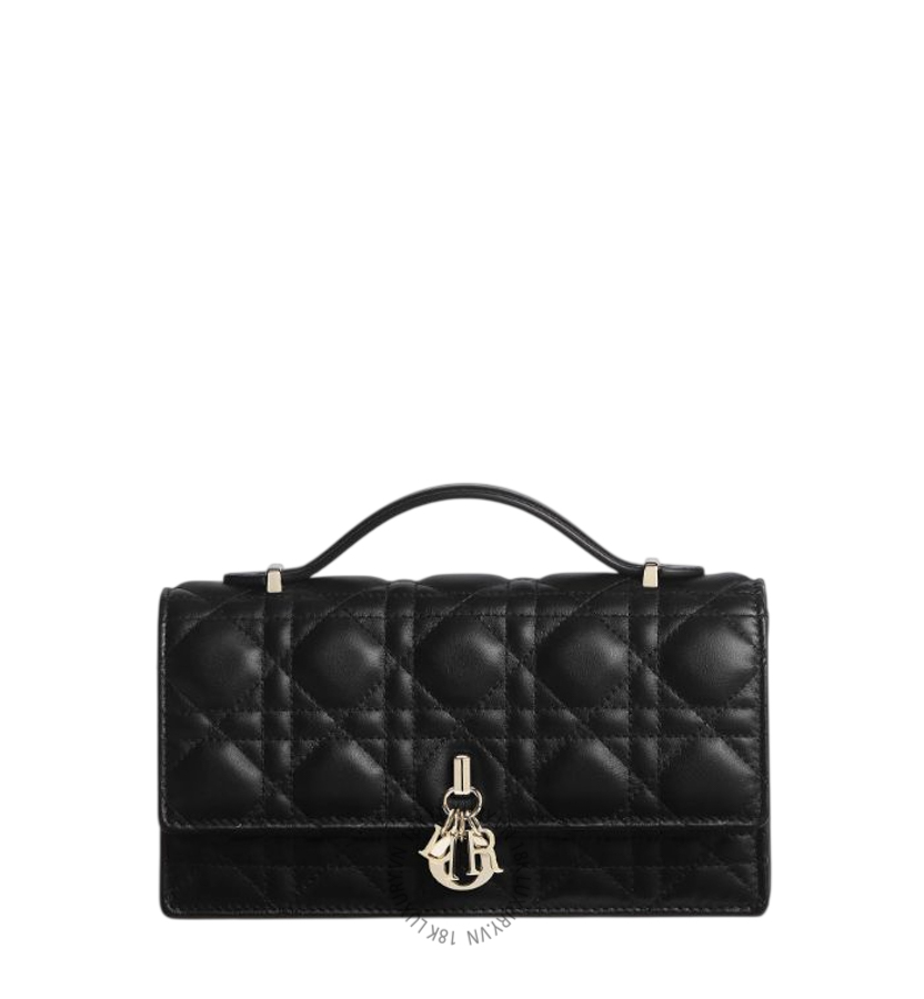 Túi Xách Đeo Chéo My Dior Mini Bag Black Cannage Lambskin S0980ONMJ_M900 RMTM099