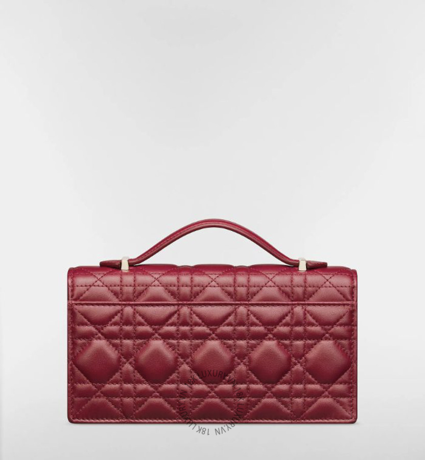 Túi Xách Đeo Chéo My Dior Mini Bag Cherry Red Cannage Lambskin S0980ONMJ_M323 RMTM127