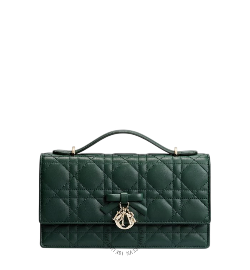 Túi Xách Đeo Chéo My Dior Mini Bag Evergreen Cannage Lambskin S0984OUQA_M05S RMTM006
