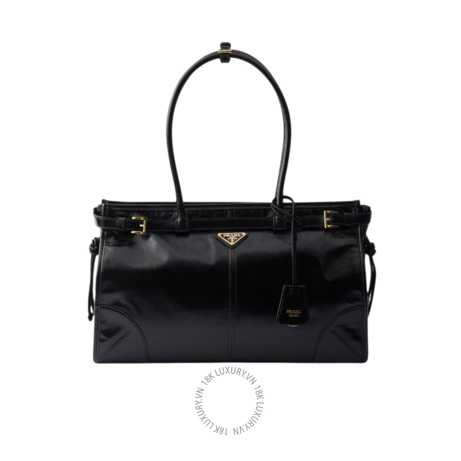 Túi xách đeo chéo Prada Bonnie large leather handbag 1BA433_2CYR_F0002_V_MOM NTPR211
