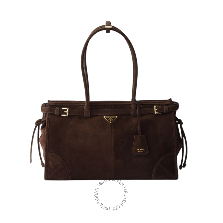 Túi xách đeo chéo Prada Bonnie large suede handbag 1BA433_2C4S_F0003_V_MOM NTPR045