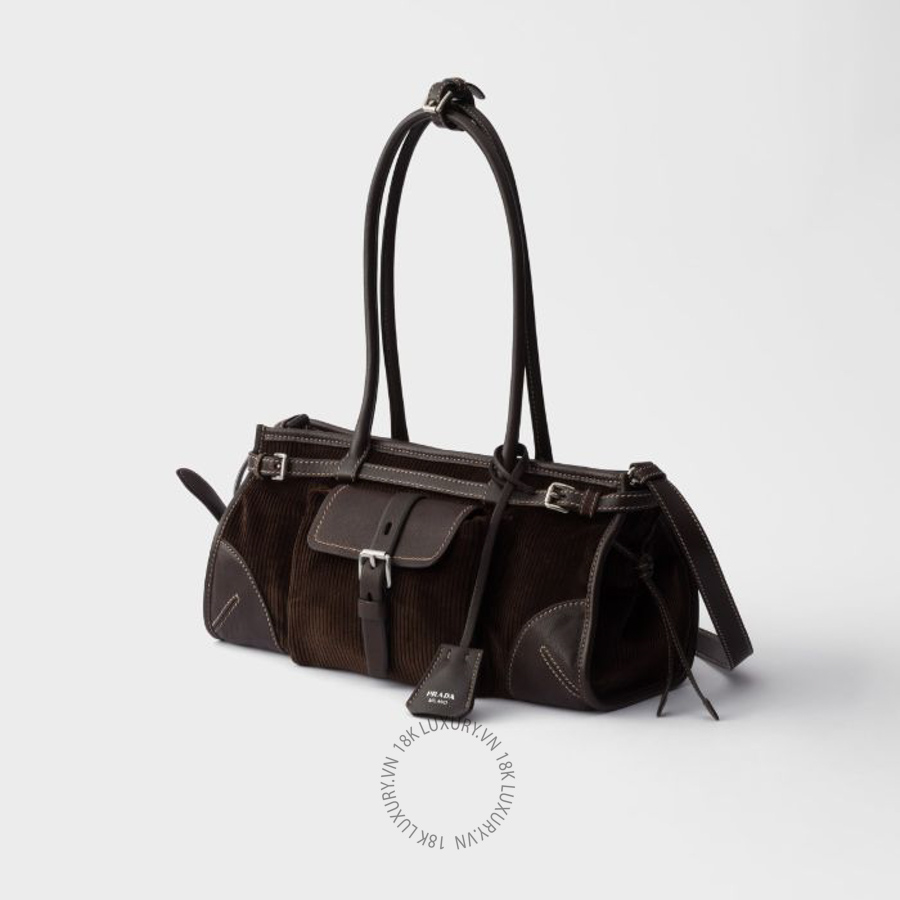 Túi xách đeo chéo Prada Bonnie medium corduroy and leather handbag 1BA426_2ZS3_F0192_V_OTM NTPR036 18 Túi xách đeo chéo Prada Bonnie medium corduroy and leather handbag 1BA426_2ZS3_F0192_V_OTM NTPR036
